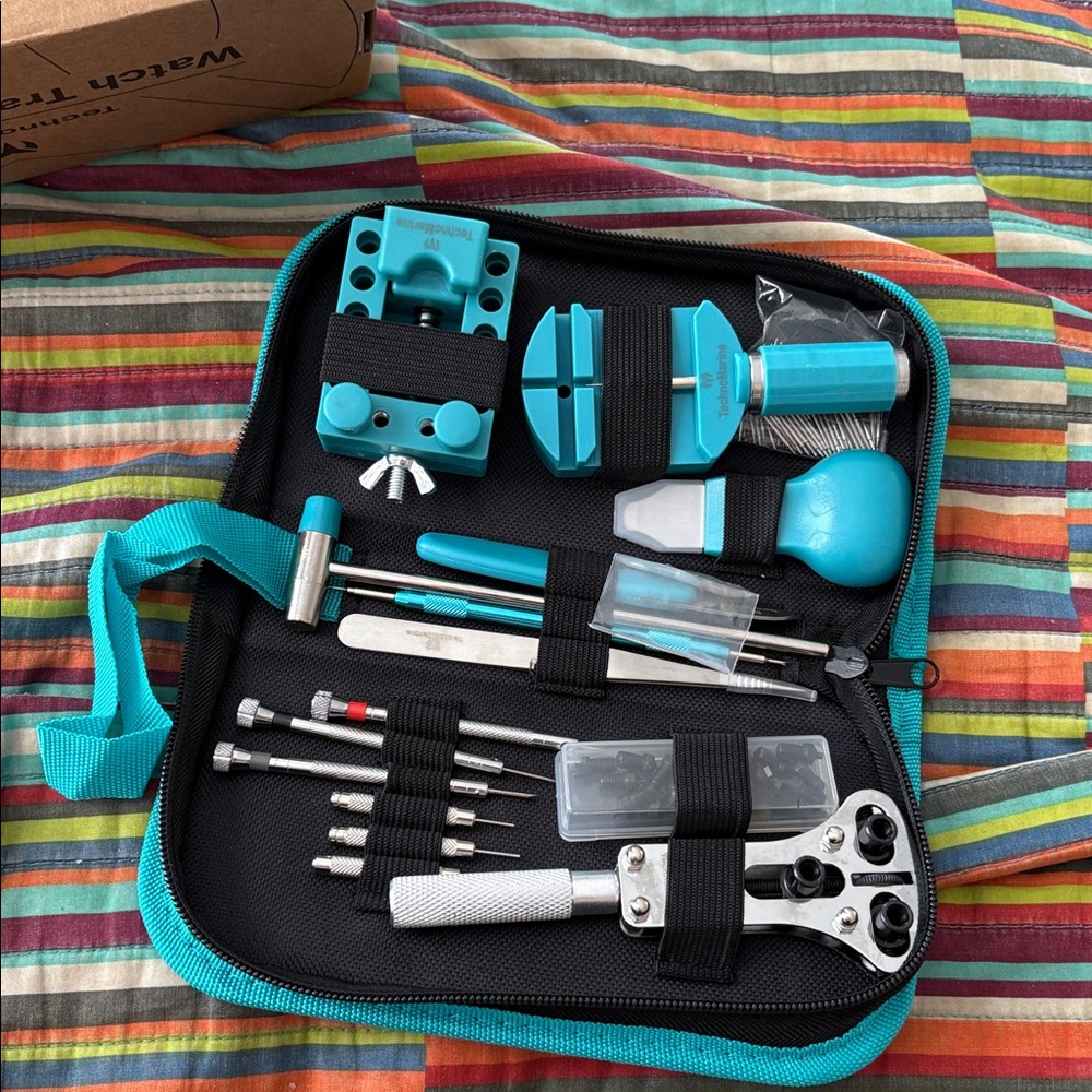 TechnoMarine Watch Travel Tool Kit Repair Tools with Case New